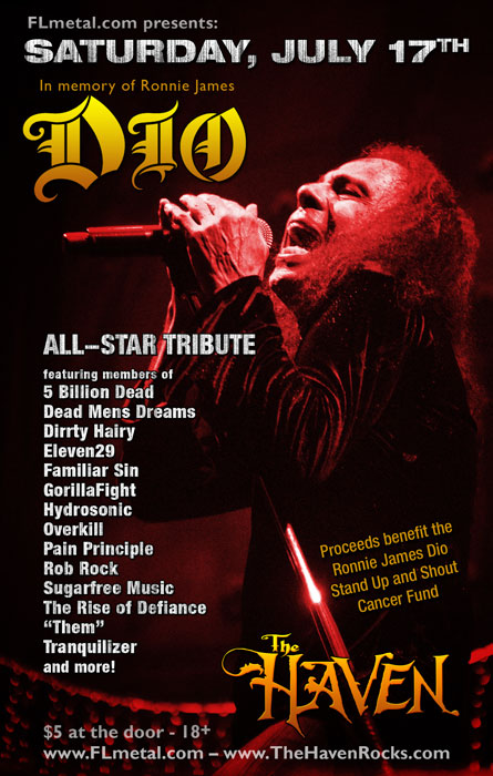 tribute ronnie james dio benefit concert